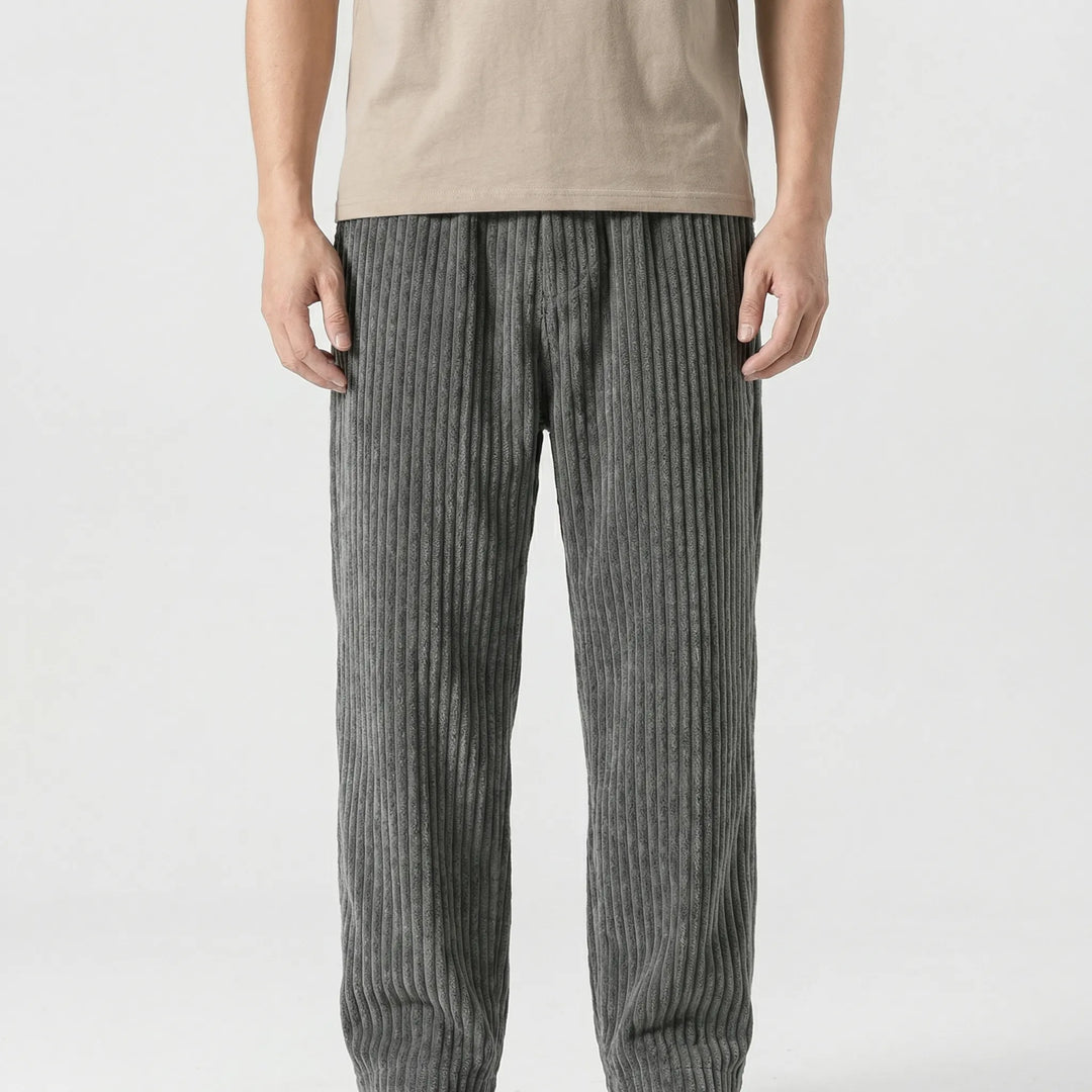 Straivex - Pantaloni casual a gamba dritta e vestibilità ampia