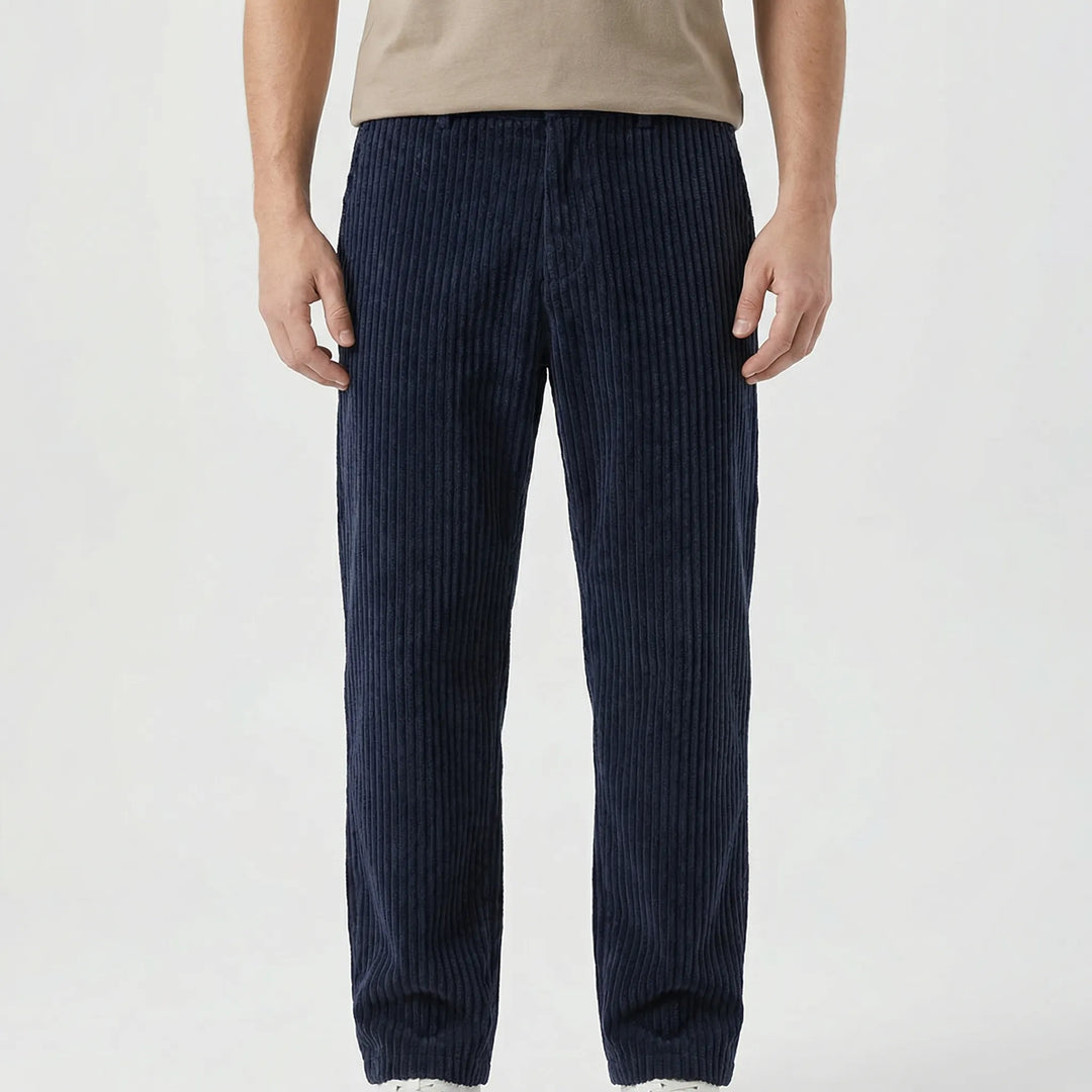 Straivex - Pantaloni casual a gamba dritta e vestibilità ampia