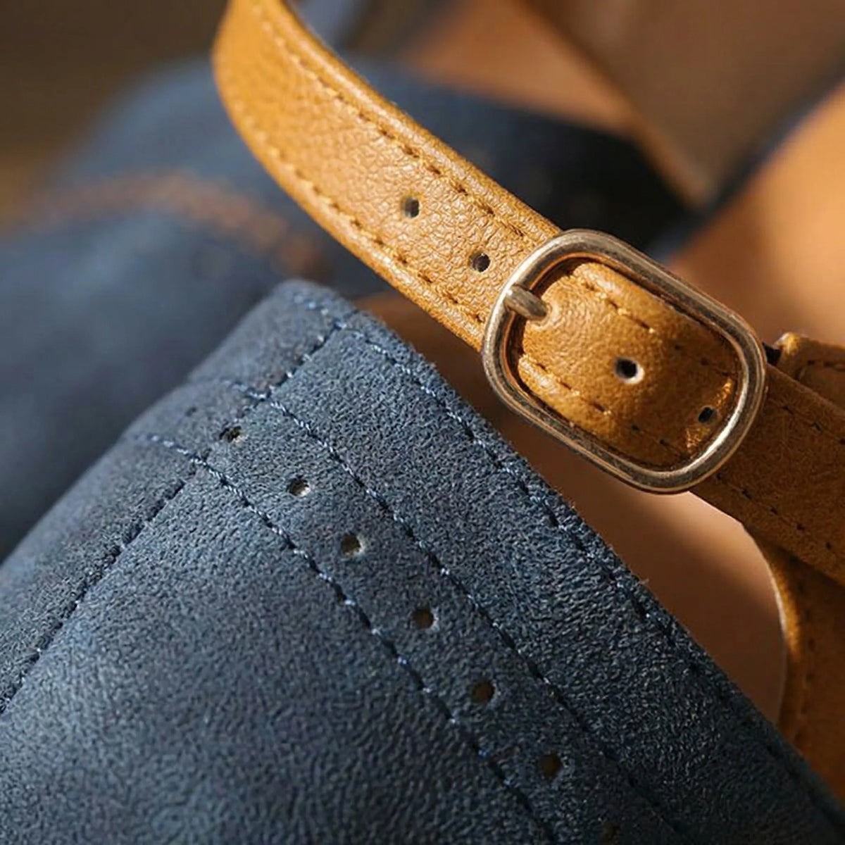 Scarpa Tacco Blocco con Cinghia a T per Donna
