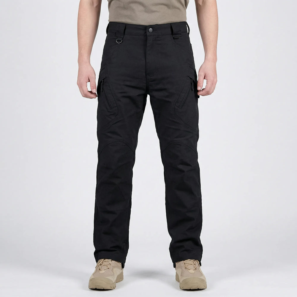 Stratchpax - Pantaloni cargo elasticizzati con più tasche