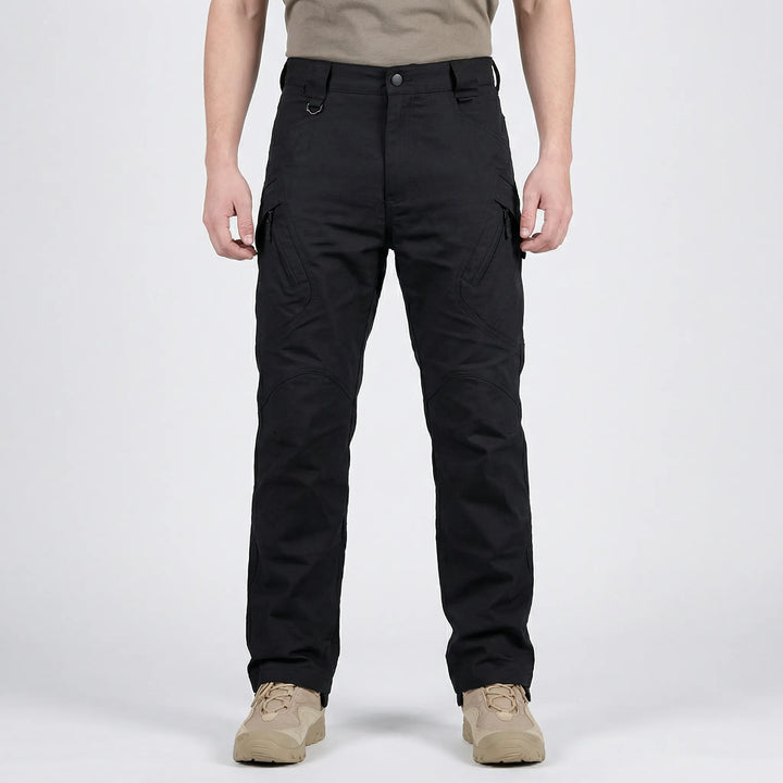 Stratchpax - Pantaloni cargo elasticizzati con più tasche