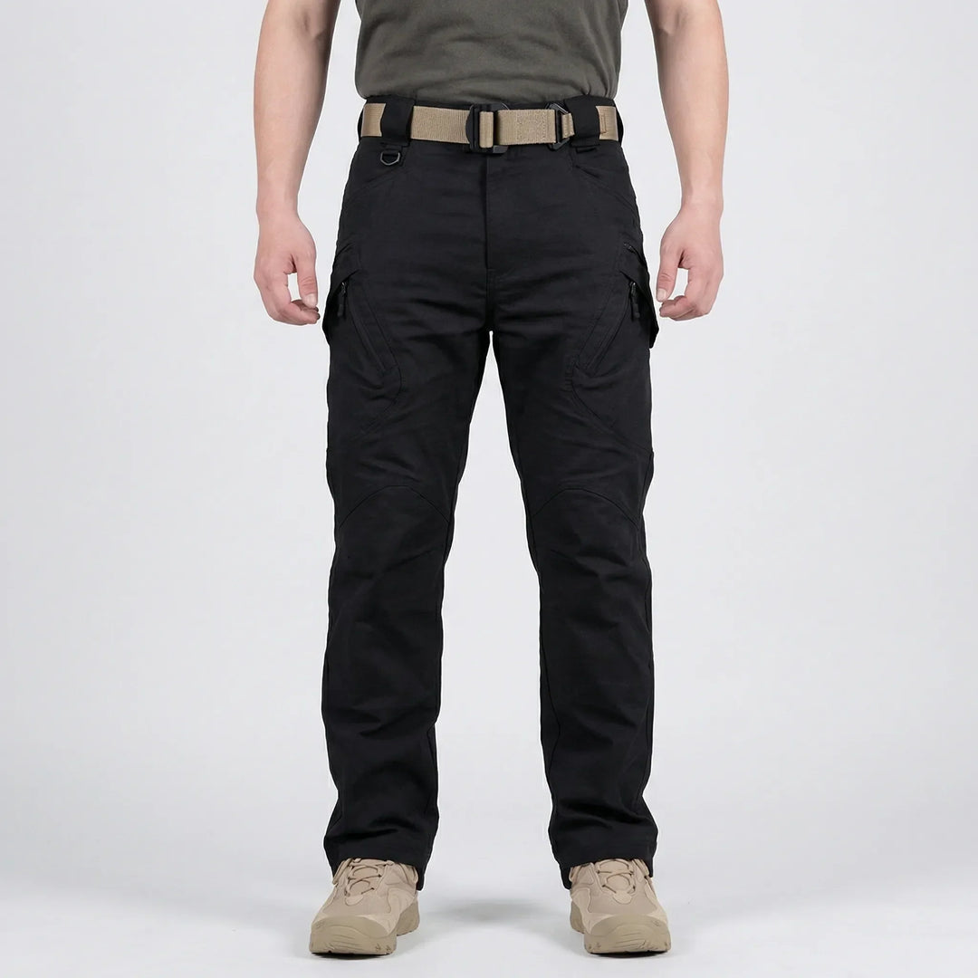 Stratchpax - Pantaloni cargo elasticizzati con più tasche
