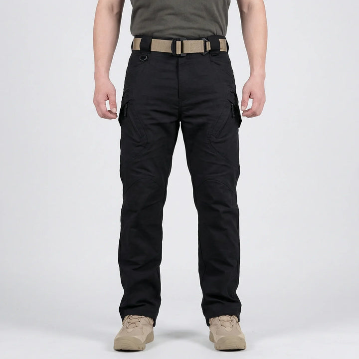 Stratchpax - Pantaloni cargo elasticizzati con più tasche