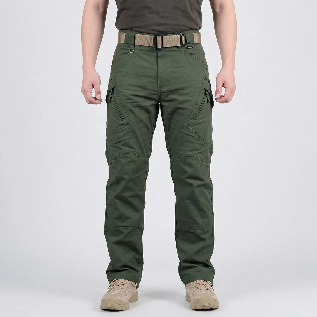 Stratchpax - Pantaloni cargo elasticizzati con più tasche