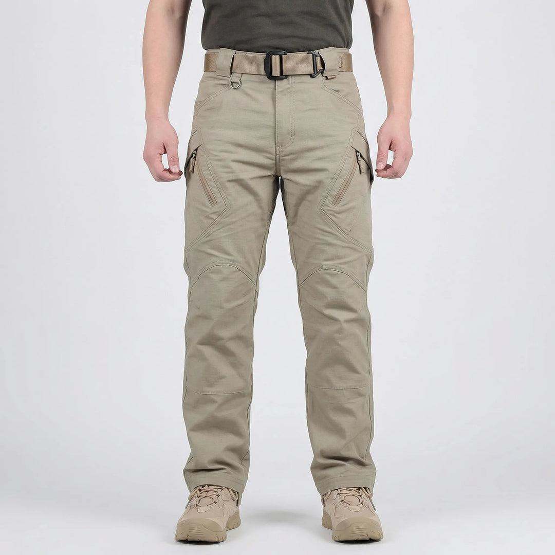 Stratchpax - Pantaloni cargo elasticizzati con più tasche