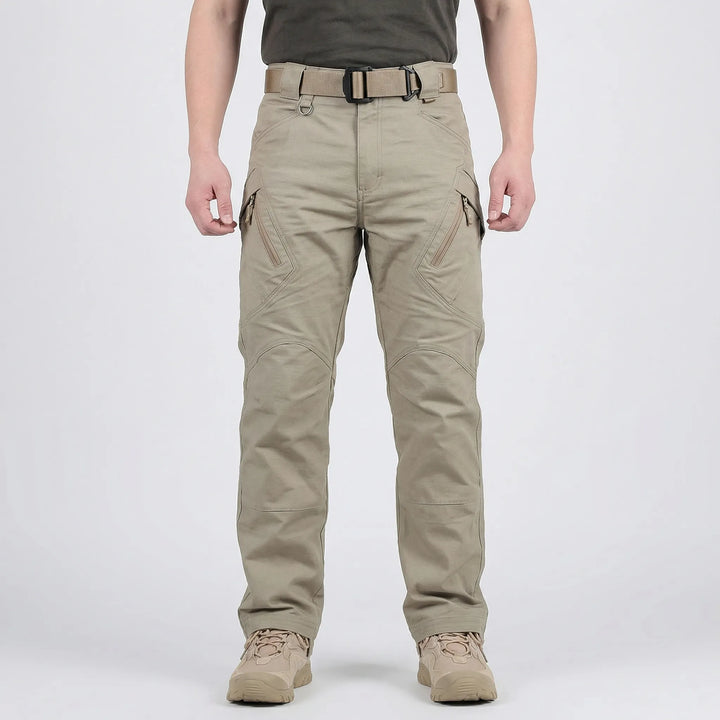 Stratchpax - Pantaloni cargo elasticizzati con più tasche