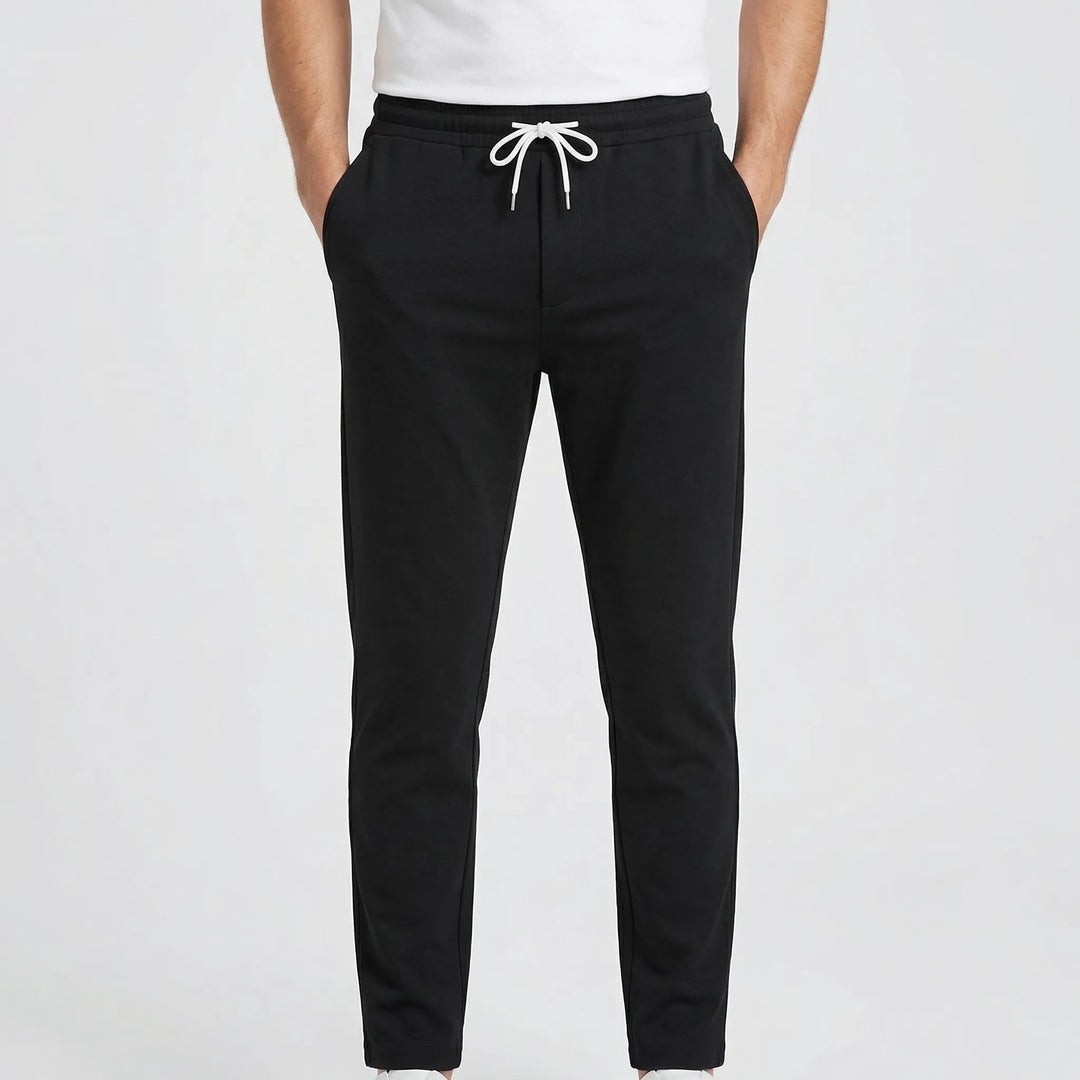Straxen - Pantaloni elasticizzati a taglio dritto da uomo