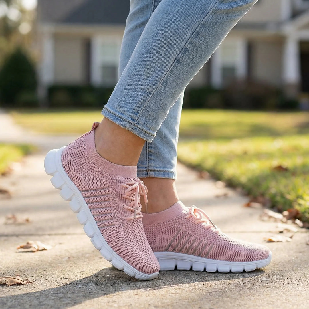 Stridella - Sneaker ortopedica da donna con lacci