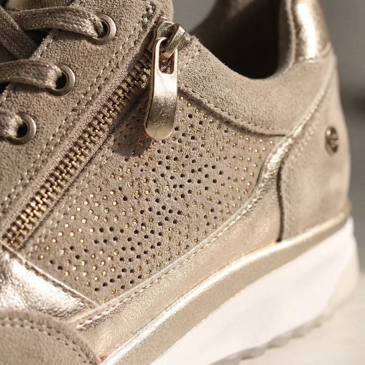 Stridella - Sneaker comoda con cerniera e lacci