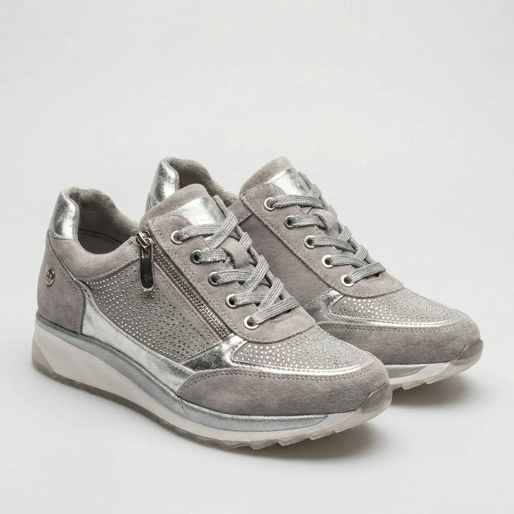 Stridella - Sneaker comoda con cerniera e lacci