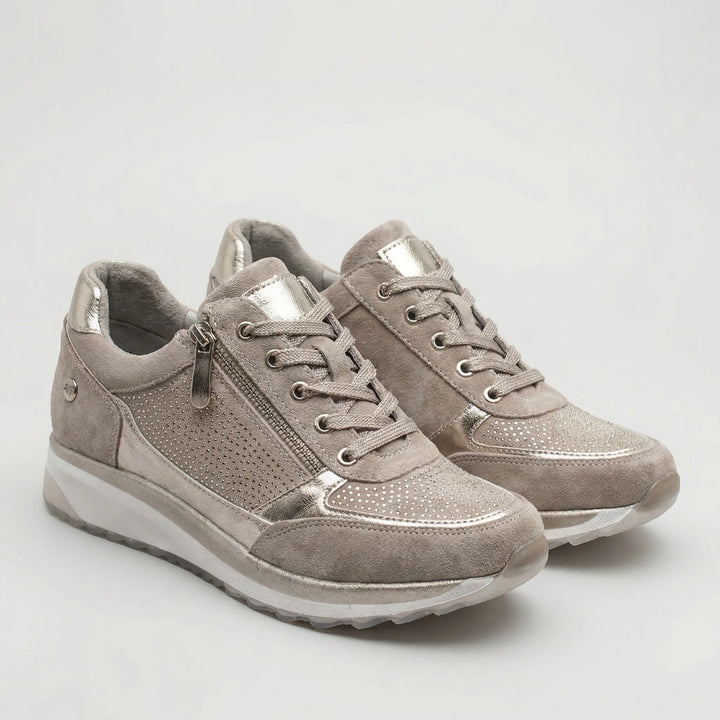 Stridella - Sneaker comoda con cerniera e lacci