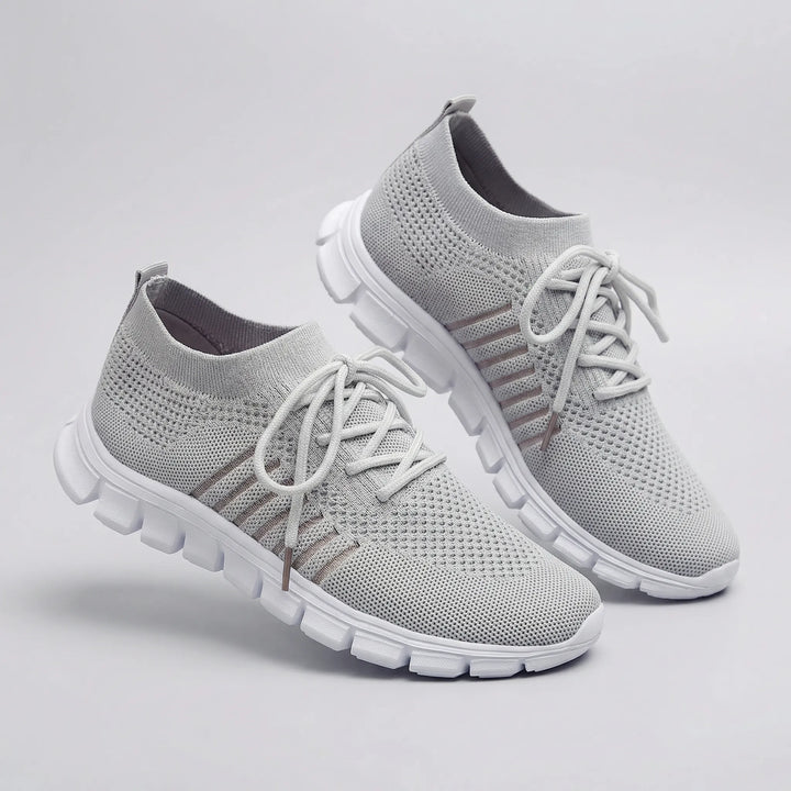Stridewyn - Lace-Up Knit Sneaker For Women