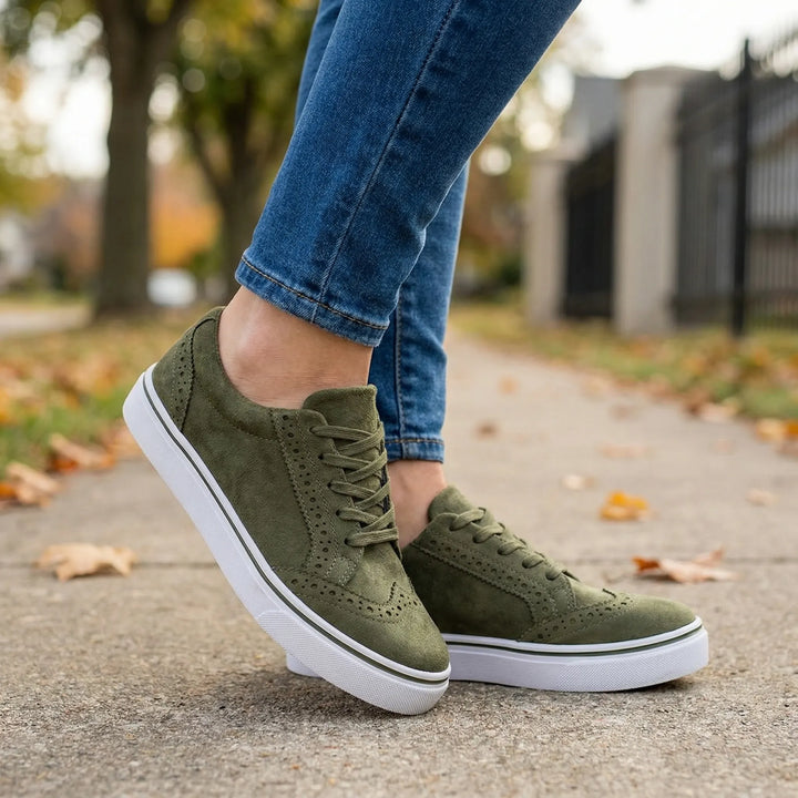 Strivelle - Sneakers da donna con zeppa e lacci