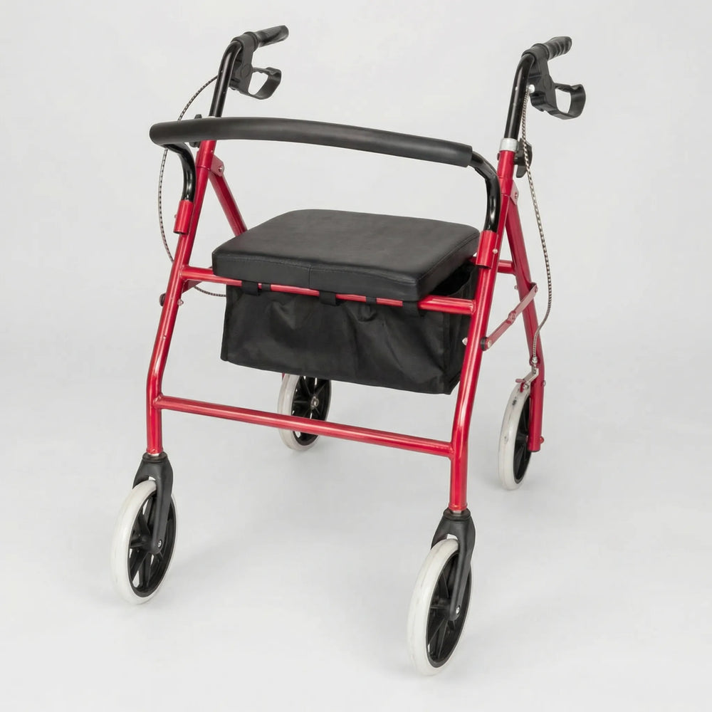 Strollex - Deambulatore a 4 ruote con sedile