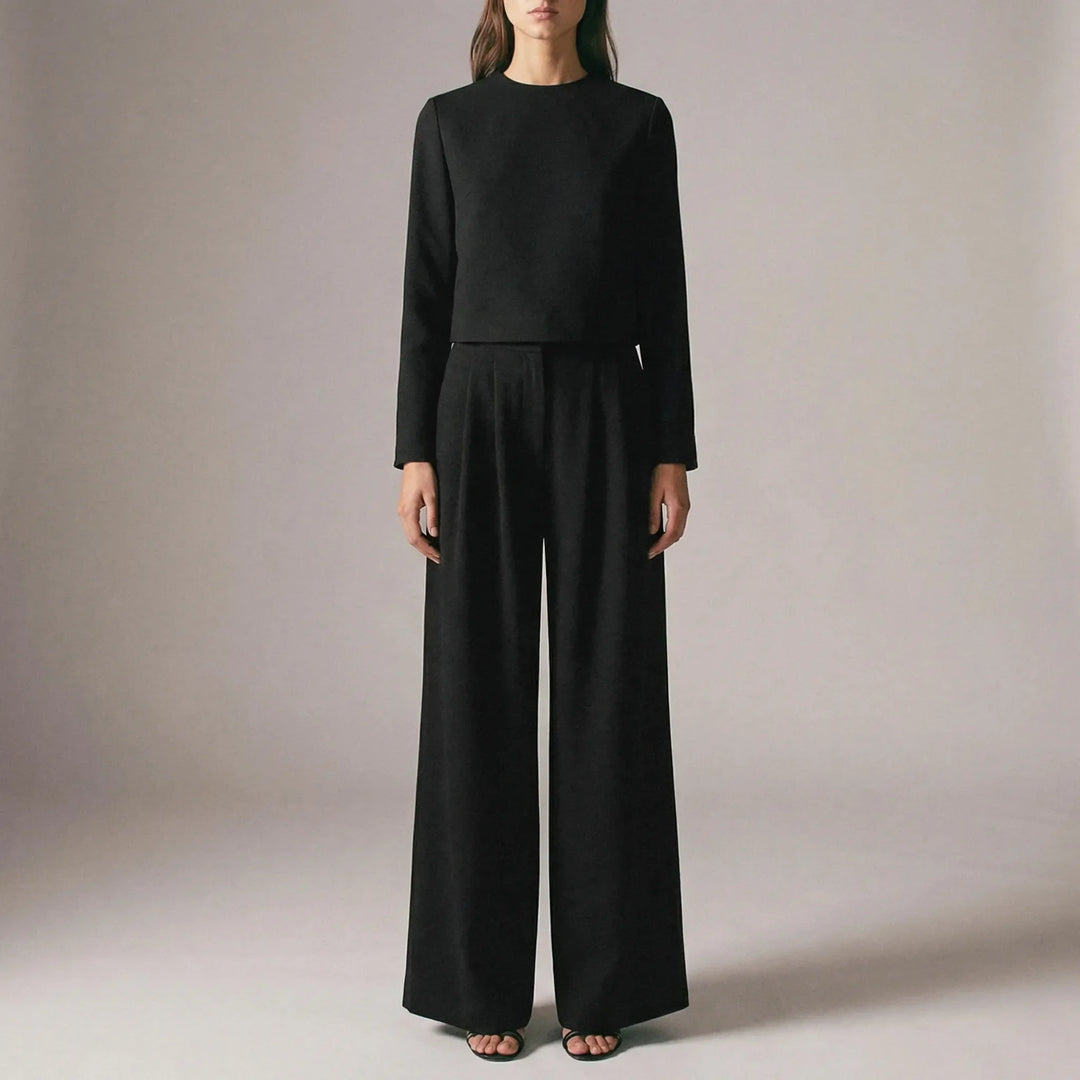 Strunova - Completo elegante due pezzi composto da top e pantaloni