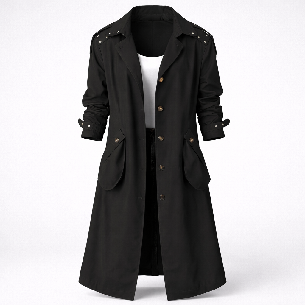 Trench Coat da Donna con Cappuccio