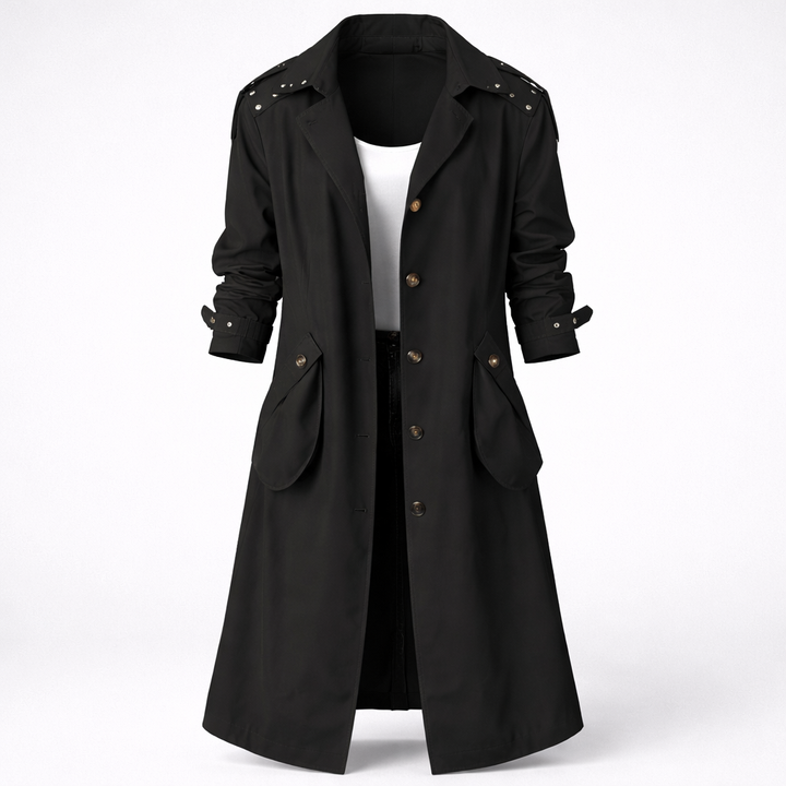 Trench Coat da Donna con Cappuccio