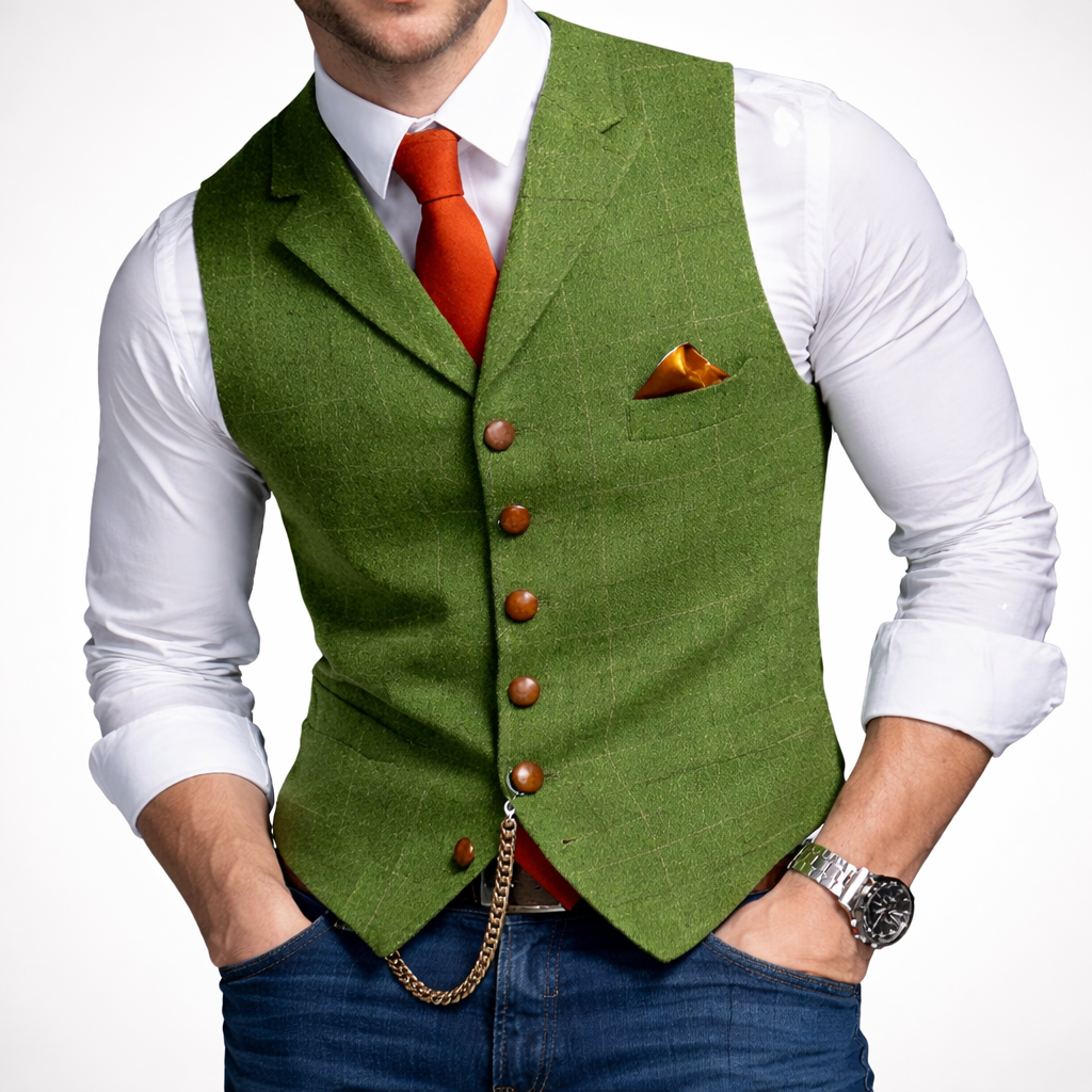 Gilet Button Slim Fit Uomo