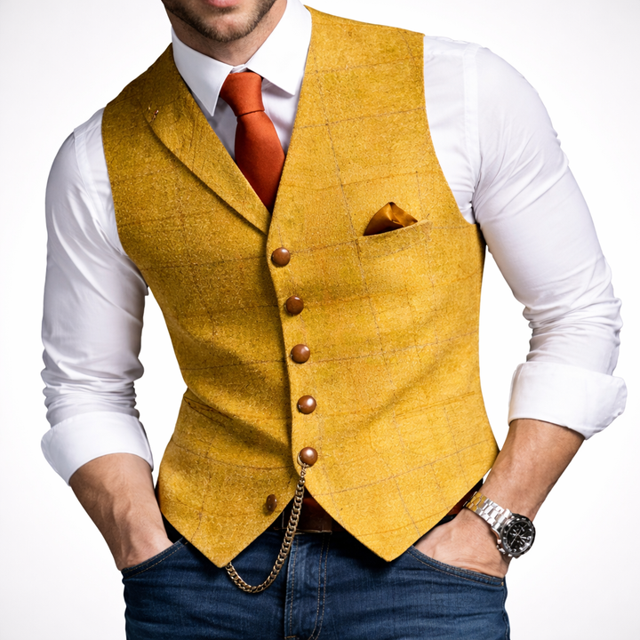 Gilet Button Slim Fit Uomo