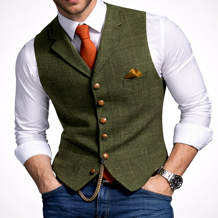 Gilet Button Slim Fit Uomo