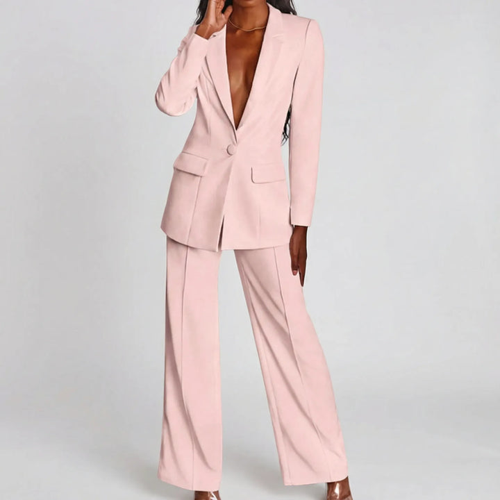 Suavelle - Completo coordinato composto da blazer e pantaloni