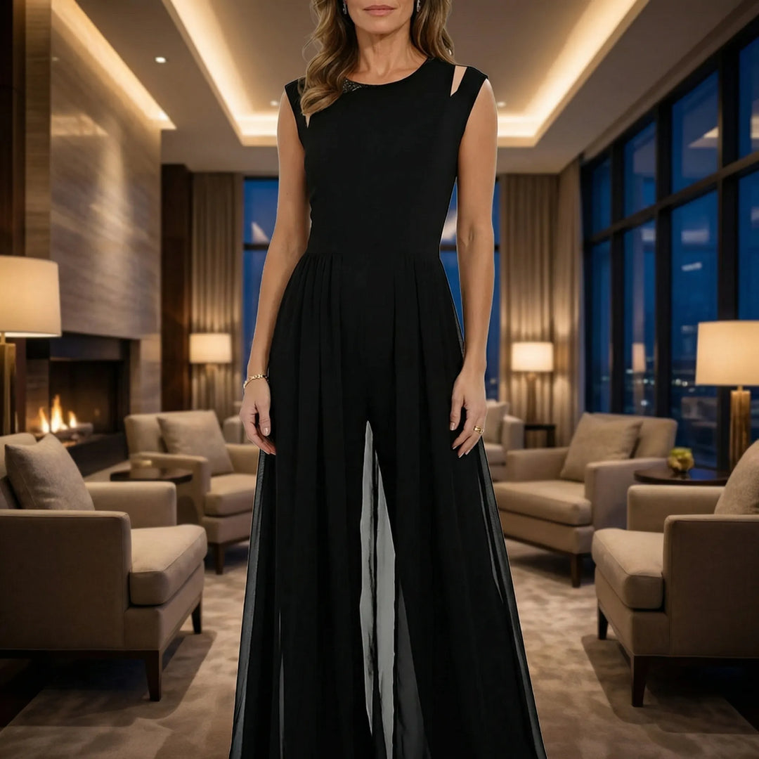 Sylvaine - Tuta elegante senza maniche a gamba larga