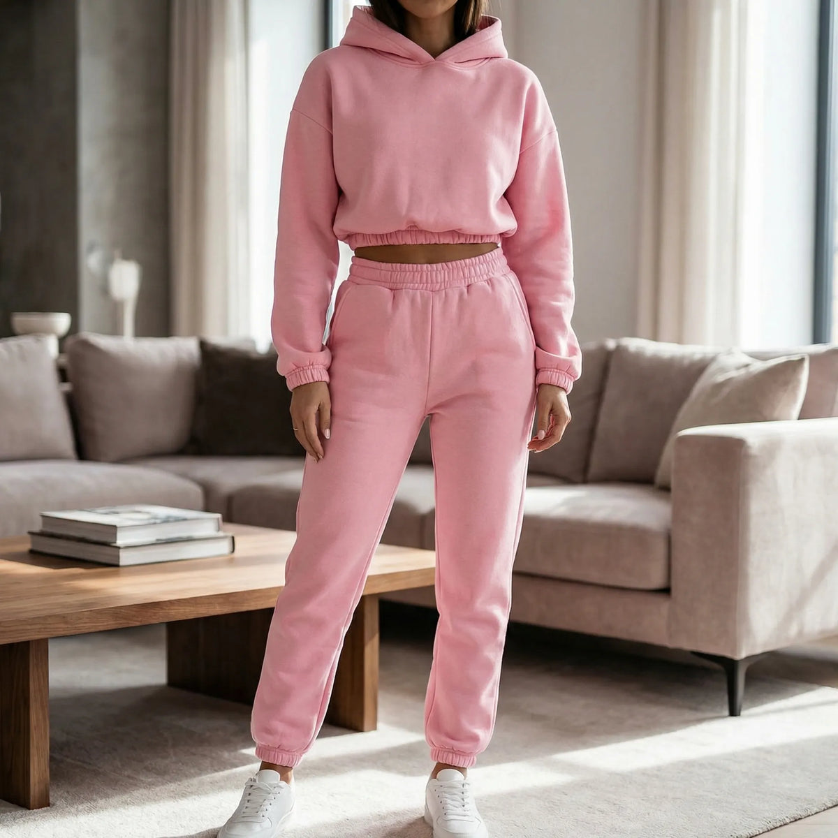 Set Coordinato di Felpa e Pantaloni Jogger