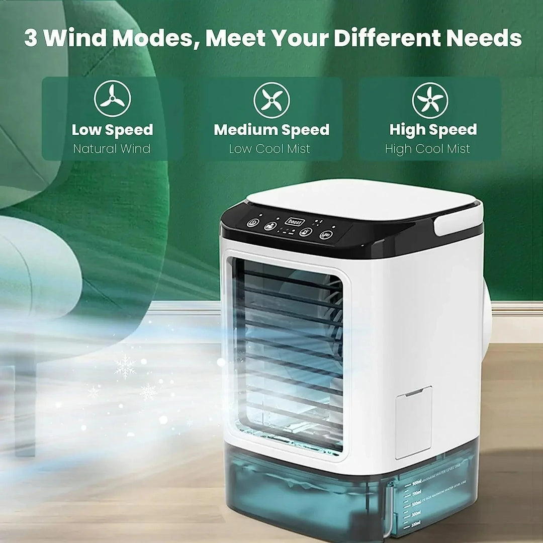 Tragbare Klimaanlage mit 3 Geschwindigkeitsstufen und Ultraschallkühlung