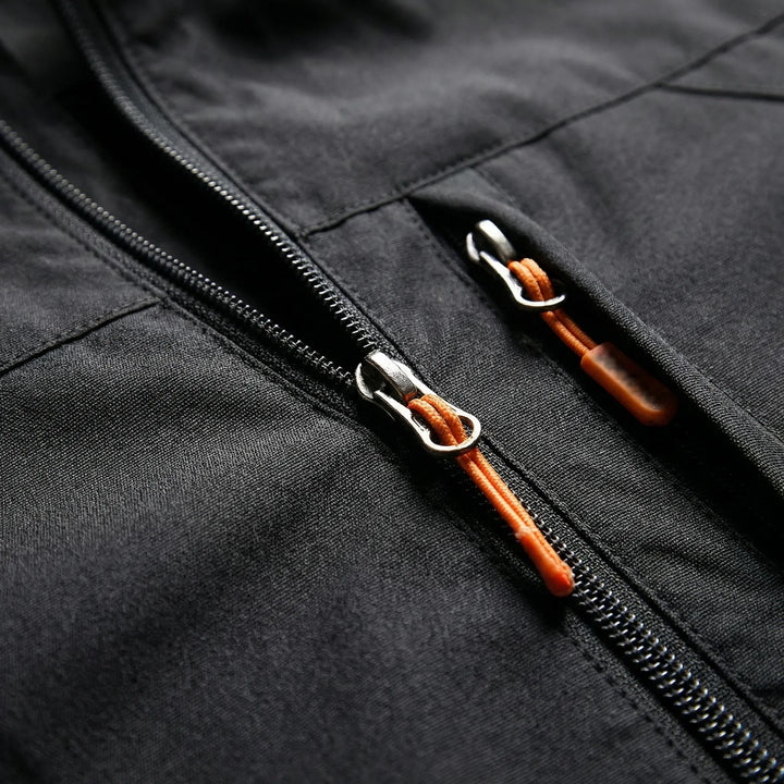 Trailven - Giacca softshell con cappuccio e cerniera