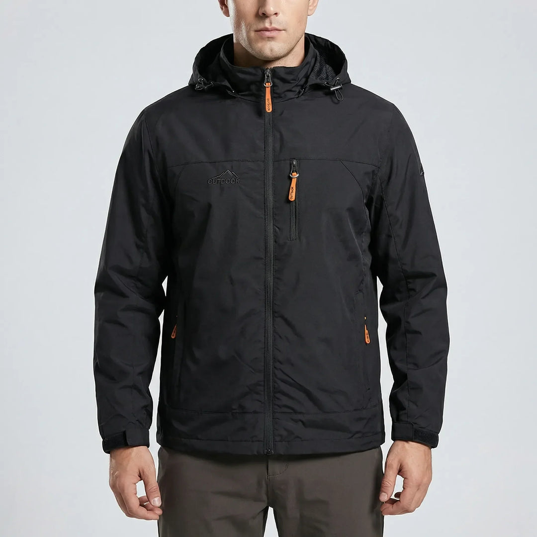 Trailven - Giacca softshell con cappuccio e cerniera