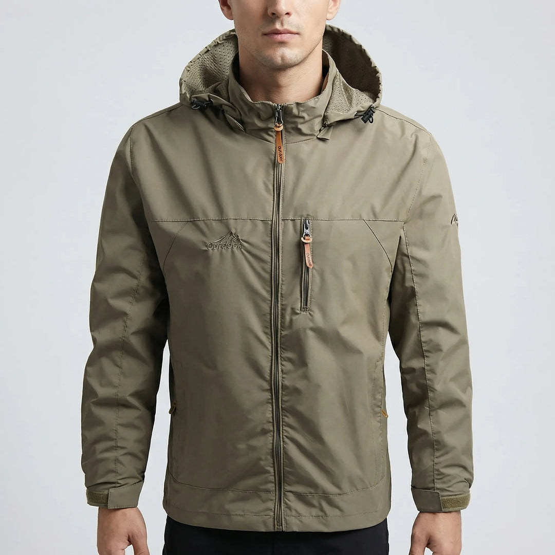 Trailven - Giacca softshell con cappuccio e cerniera