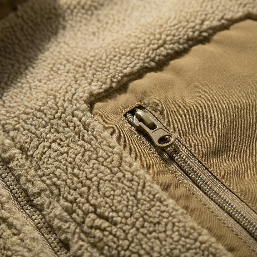 Trekvar - Giacca in pile con zip intera da uomo
