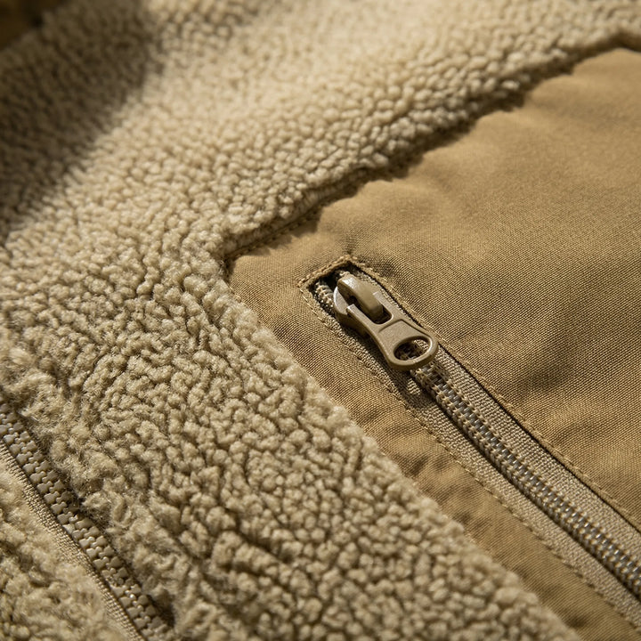 Trekvar - Giacca in pile con zip intera da uomo