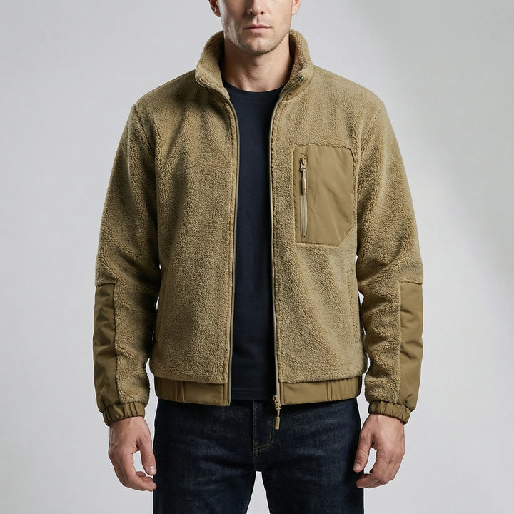 Trekvar - Giacca in pile con zip intera da uomo