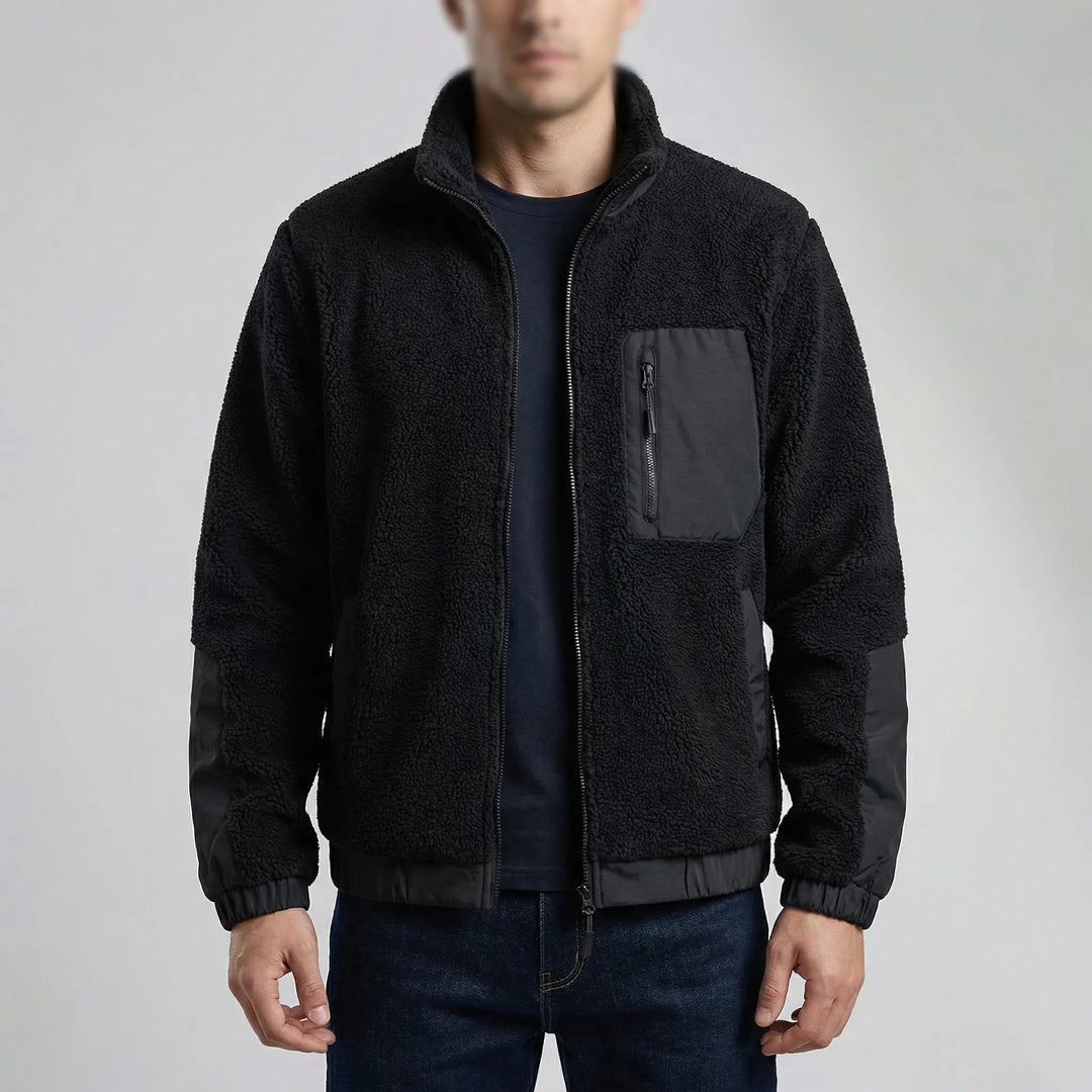 Trekvar - Giacca in pile con zip intera da uomo