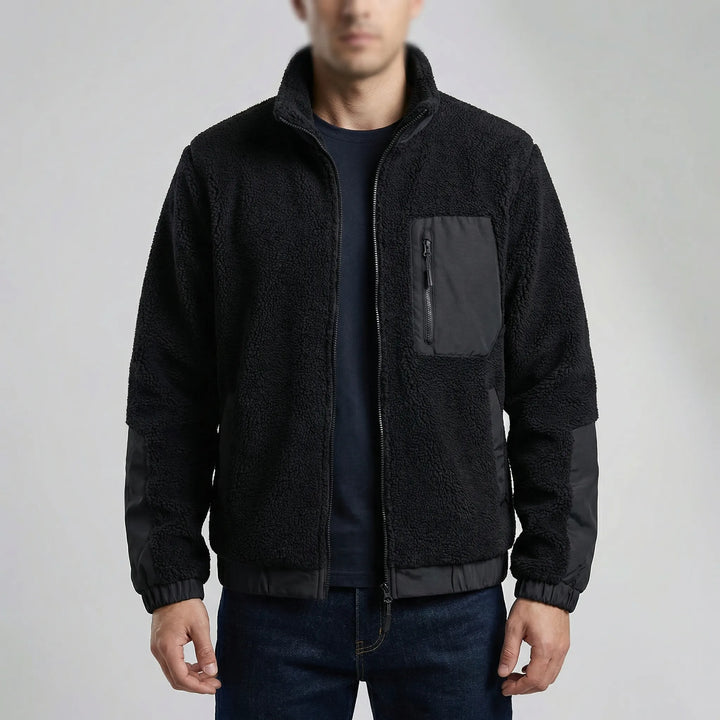 Trekvar - Giacca in pile con zip intera da uomo