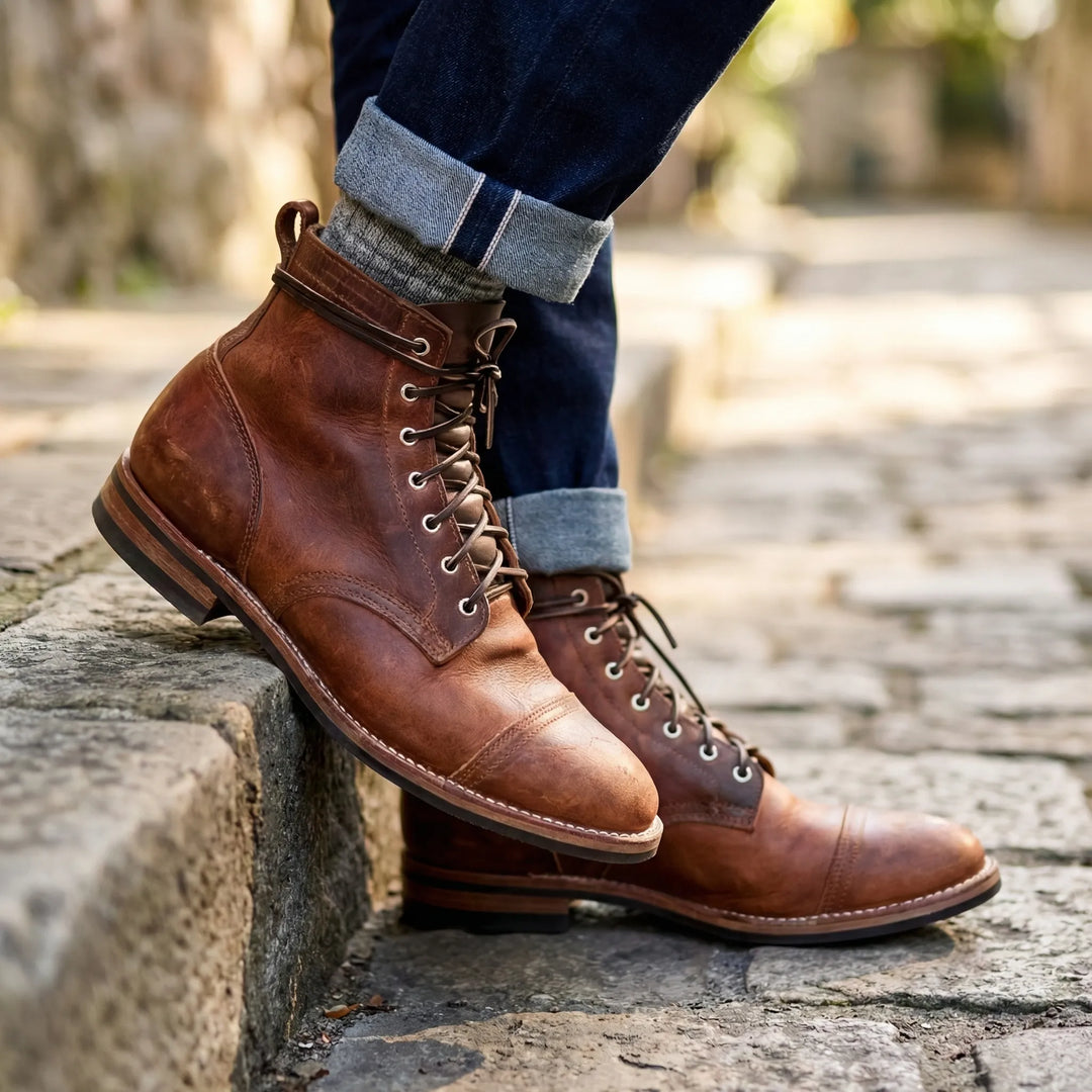 Trevolk - Stivaletto vintage con lacci