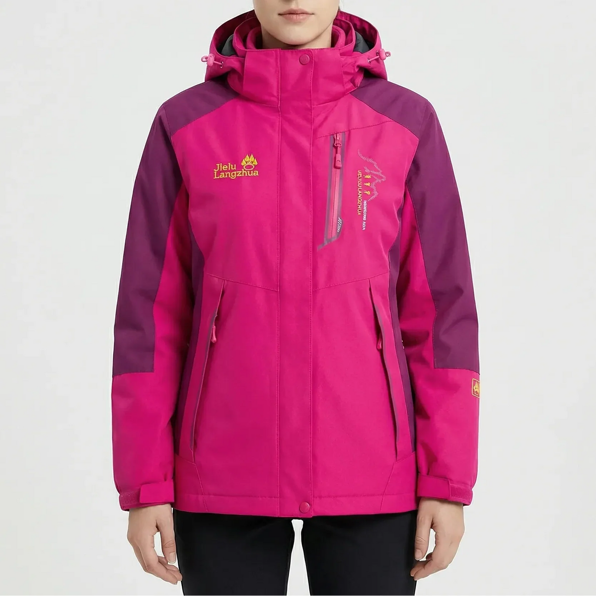 T3-In-1 Giacca Invernale Sci Hooded per Donne