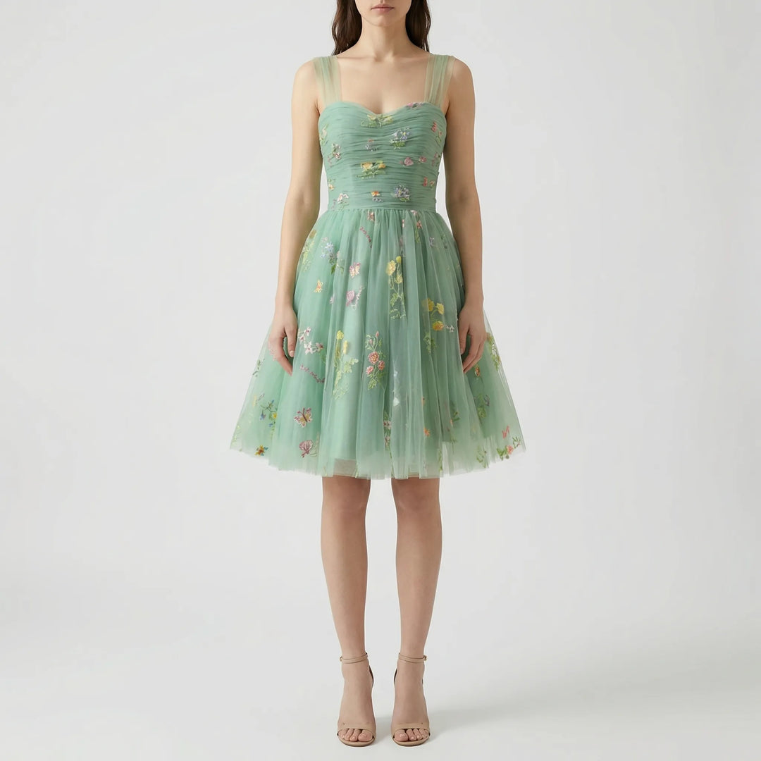 Tullevara - Abito da ballo in tulle ricamato