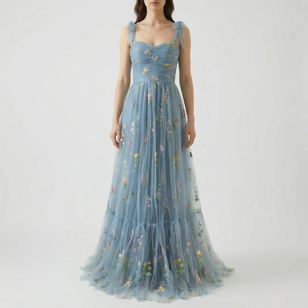 Tullevara - Abito da ballo in tulle ricamato