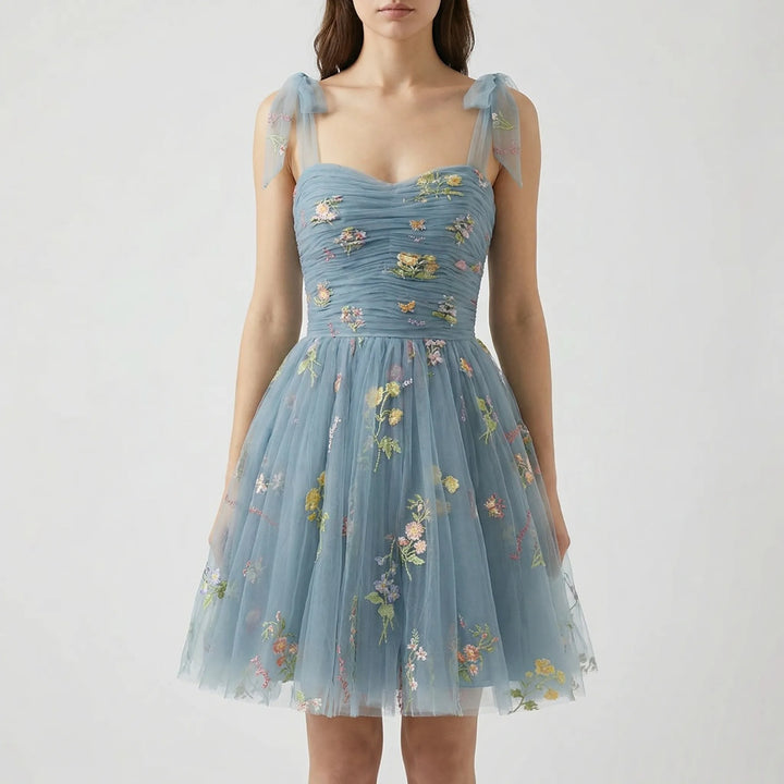 Tullevara - Abito da ballo in tulle ricamato