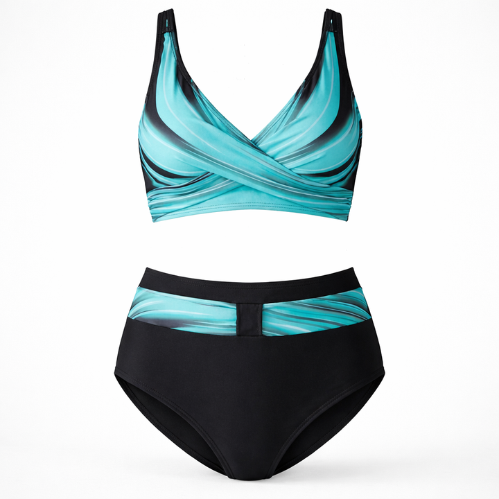 Costume da Bagno a Vita Alta Set Bikini per Donne