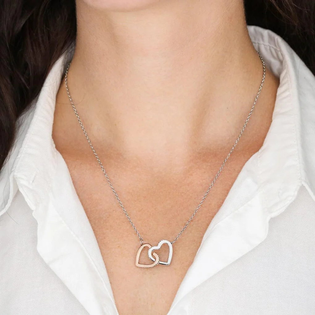 Collana Pendente Due Cuori da Donna