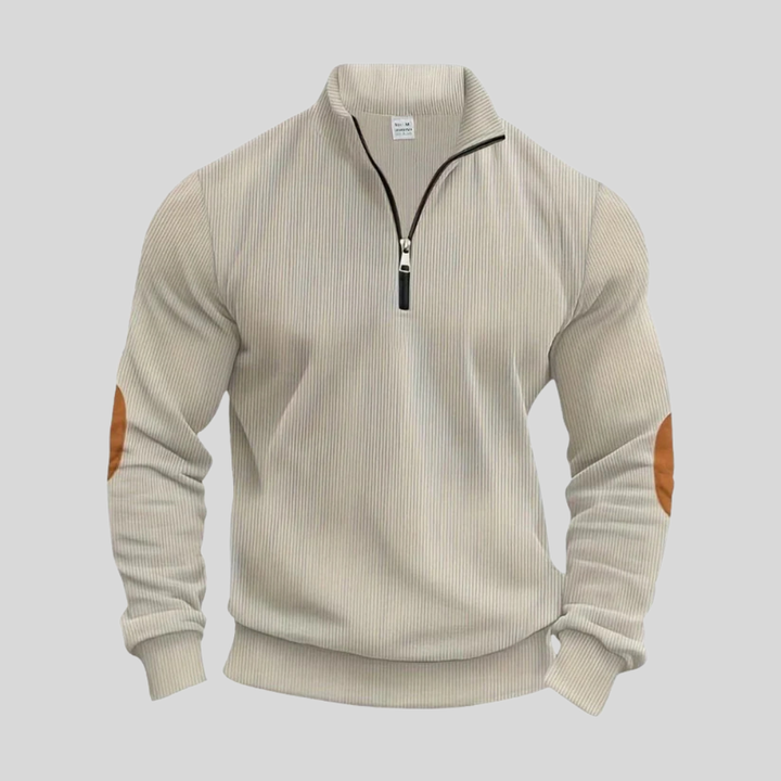 Pullover da Uomo con Polsi a Coste