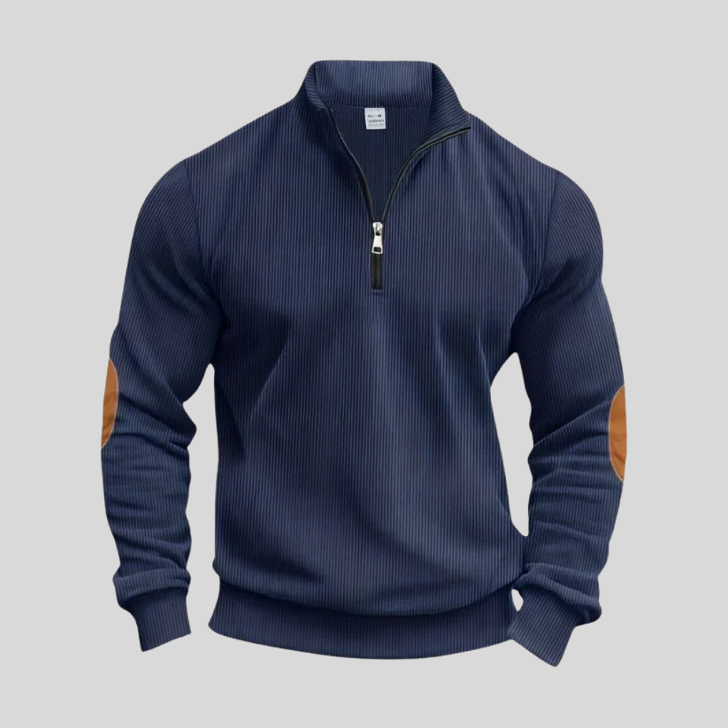 Pullover da Uomo con Polsi a Coste