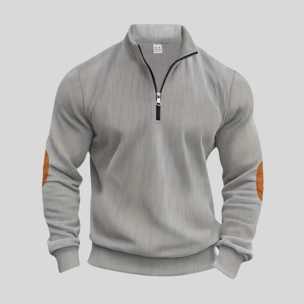 Pullover da Uomo con Polsi a Coste