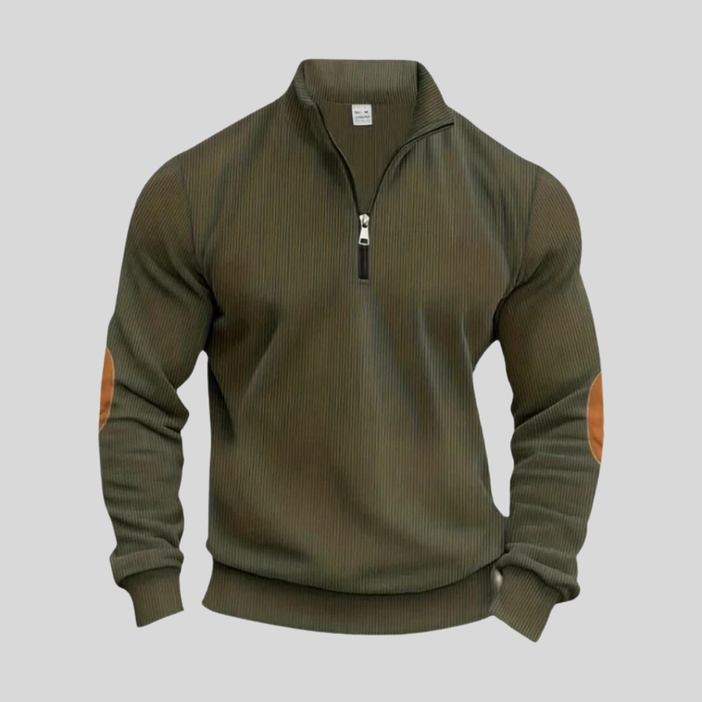 Pullover da Uomo con Polsi a Coste