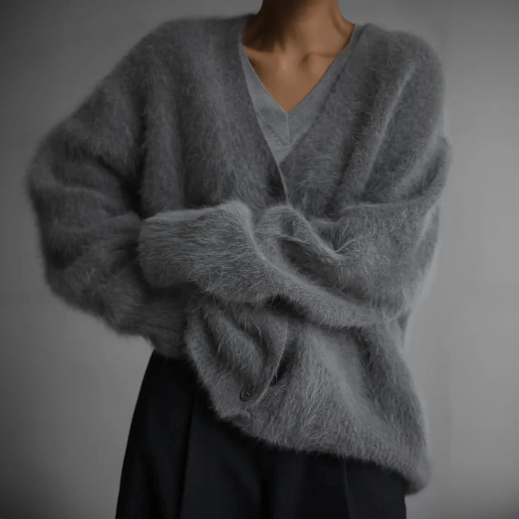 Cardigan in maglia fine da donna