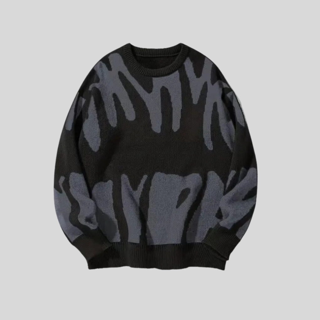 Texture Morbida - Pullover in Maglia Casual per Uomini