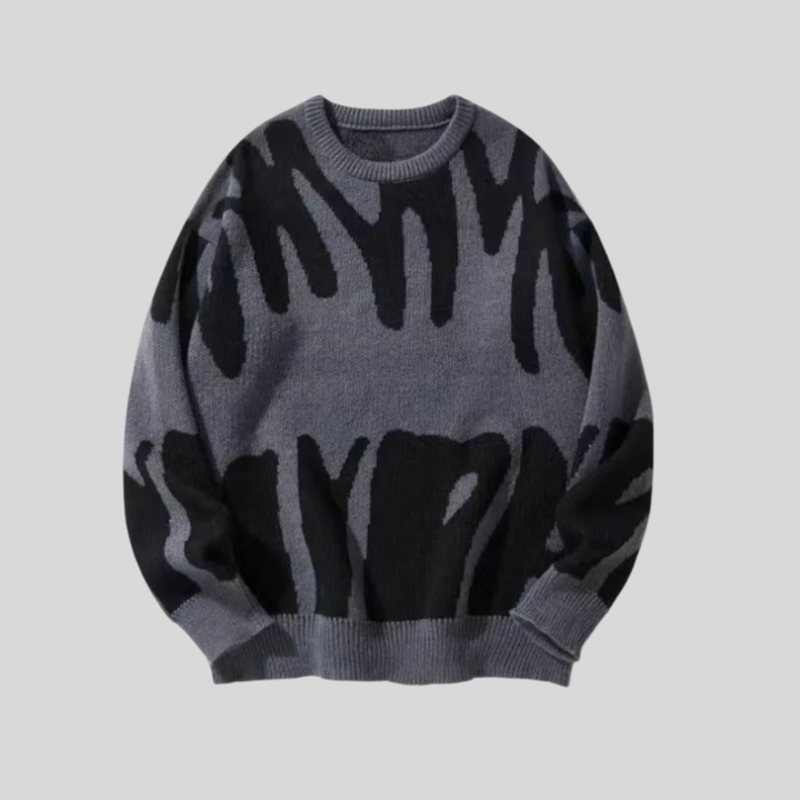 Texture Morbida - Pullover in Maglia Casual per Uomini